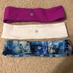 Three lulu lemon headbands!